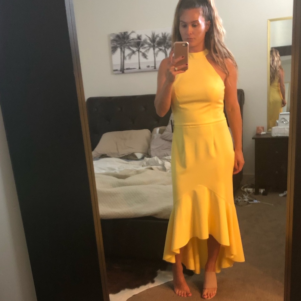 Brand new Marina long yellow dress